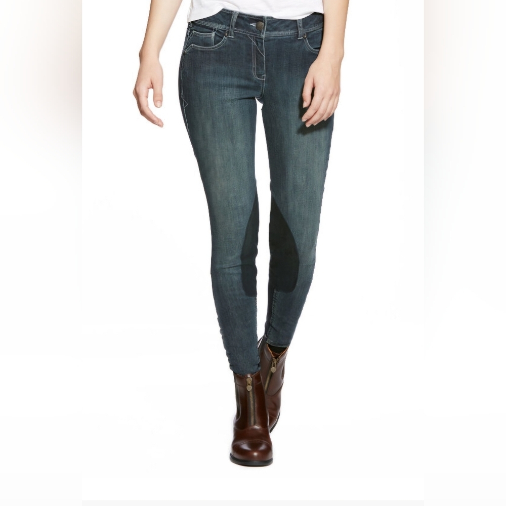 ARIAT | Whipstitch Breech‎ Knee Patch Indigo Denim Jeans | Size 36L | NWT​